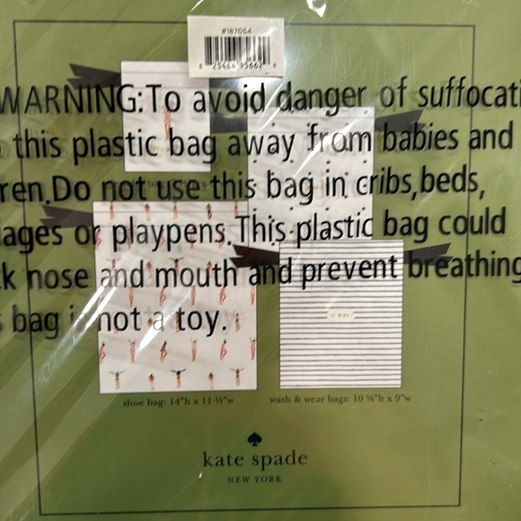 Kate Spade Getting Dressed Travel Bag Set NWT - Picture 10 of 11